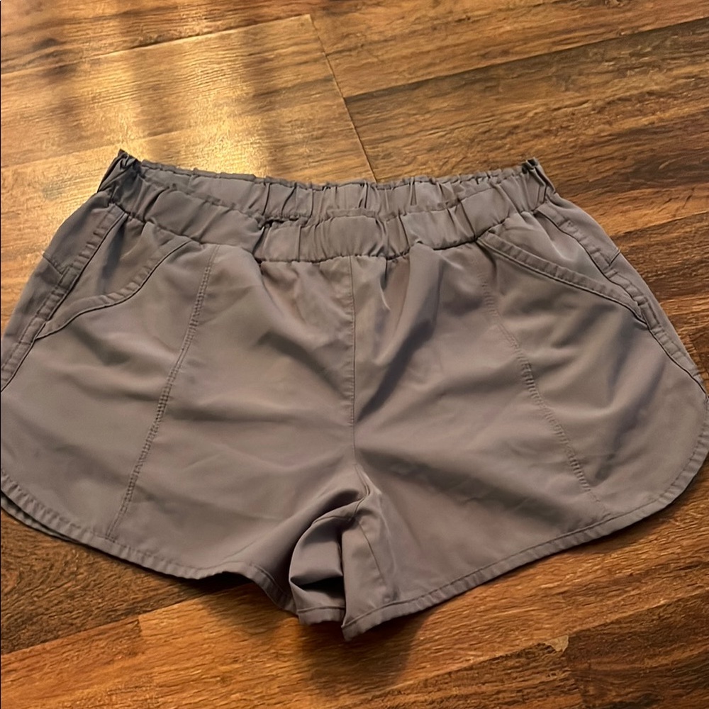 RBX Gray Athletic Shorts Lightweight Elastic Waistband